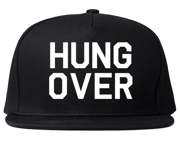 Hungover Drinking Black Snapback Hat