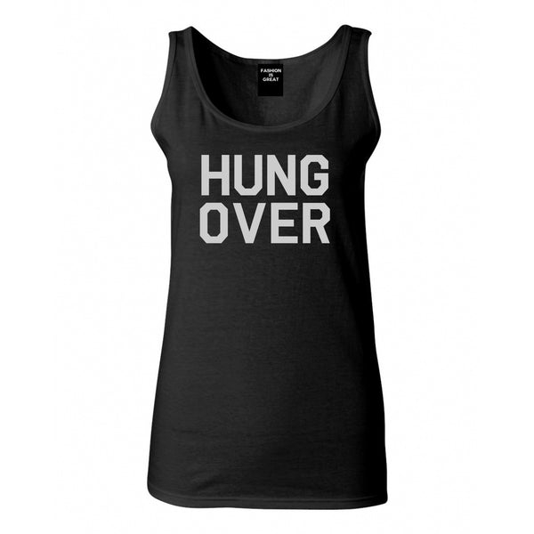 Hungover Drinking Black Tank Top