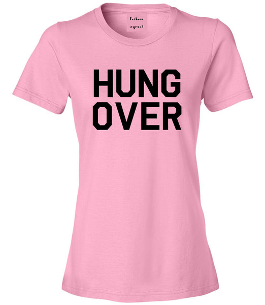 Hungover Drinking Pink T-Shirt