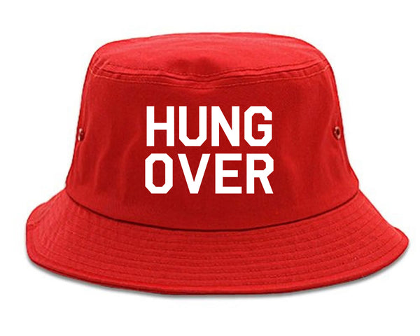 Hungover Drinking Red Bucket Hat