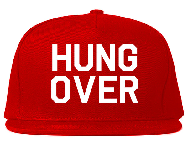 Hungover Drinking Red Snapback Hat