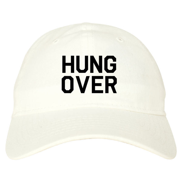 Hungover Drinking White Dad Hat