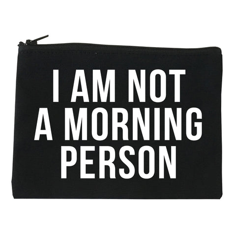 I Am Not A Morning Person Makeup Bag Red