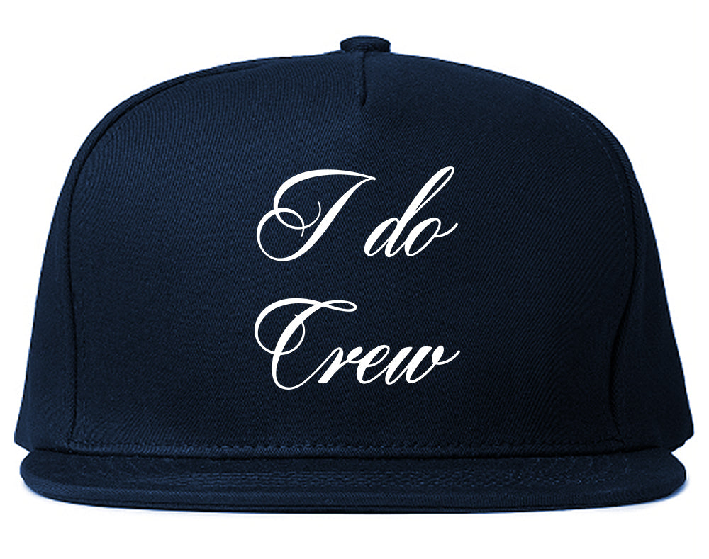 I Do Crew Bridal Party Blue Snapback Hat