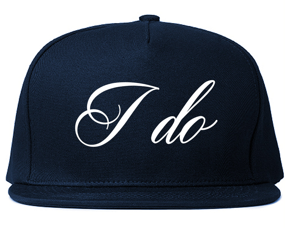 I Do Wedding Bride Blue Snapback Hat