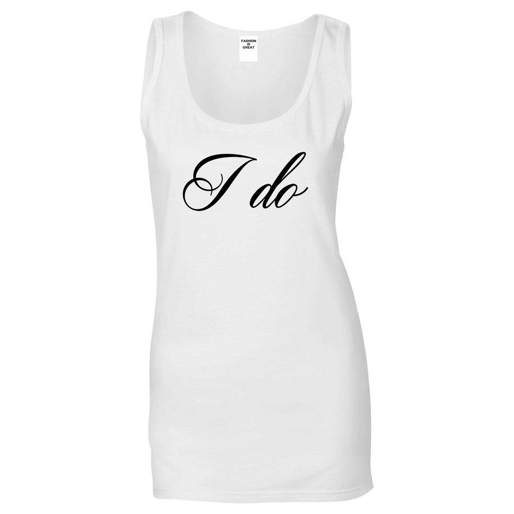 I Do Wedding Bride White Womens Tank Top