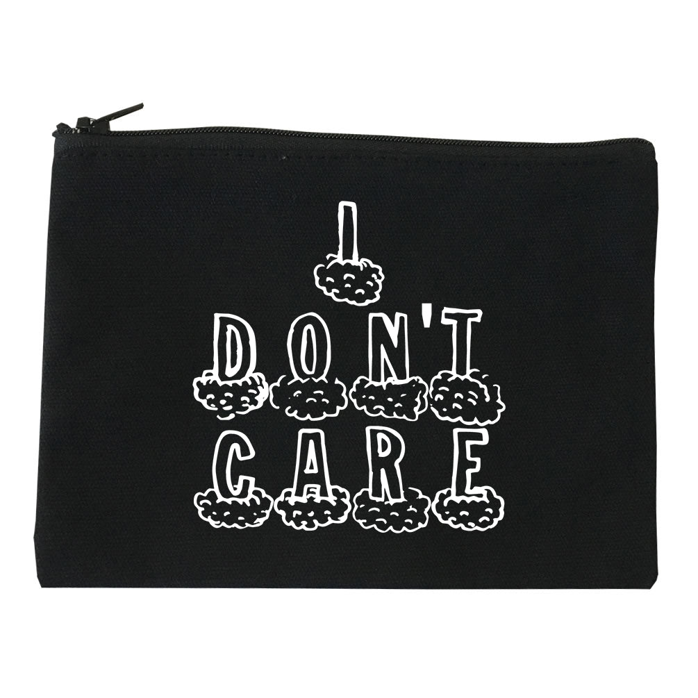 I Dont Care Funny Chest black Makeup Bag