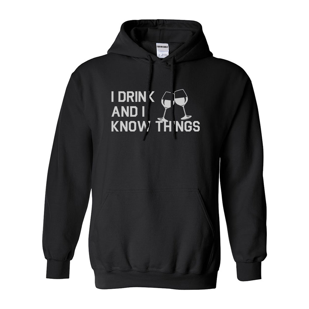 I Drink And I Know Things Black Pullover Hoodie
