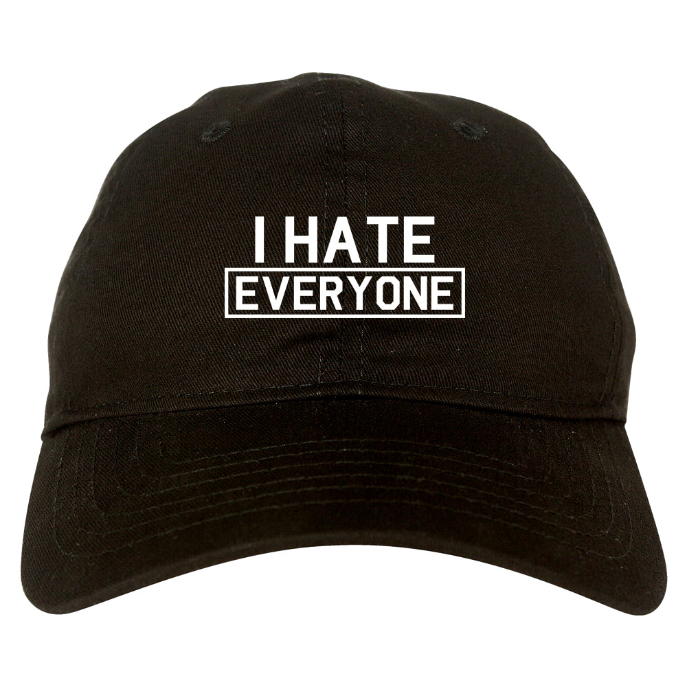 I Hate Everyone Goth Funny Dad Hat Black