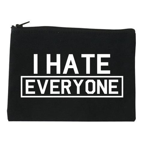 I Hate Everyone Goth Funny Makeup Bag Red