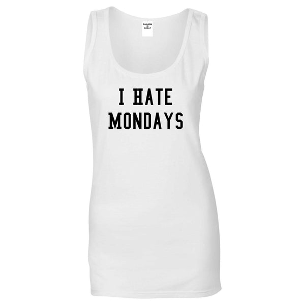 I Hate Mondays White Tank Top