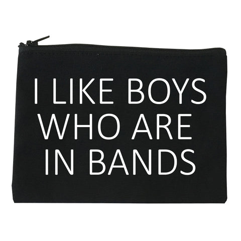 I Like Boys Who Are In Bands Fangirl Concert Makeup Bag Red