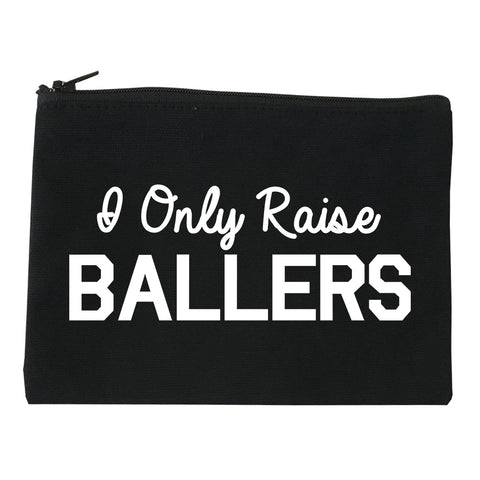 I Only Raise Ballers Mom Makeup Bag Red