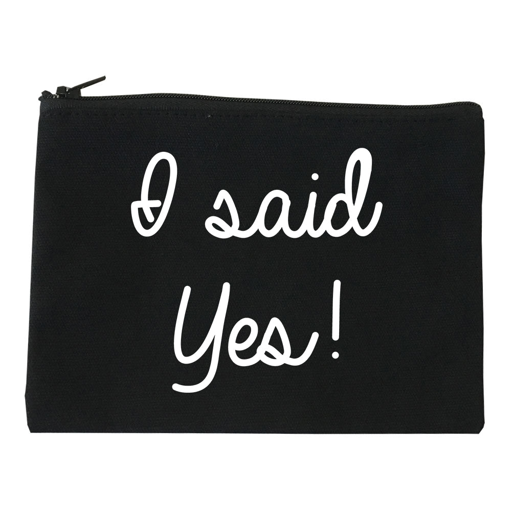 I Said Yes Bride black Makeup Bag