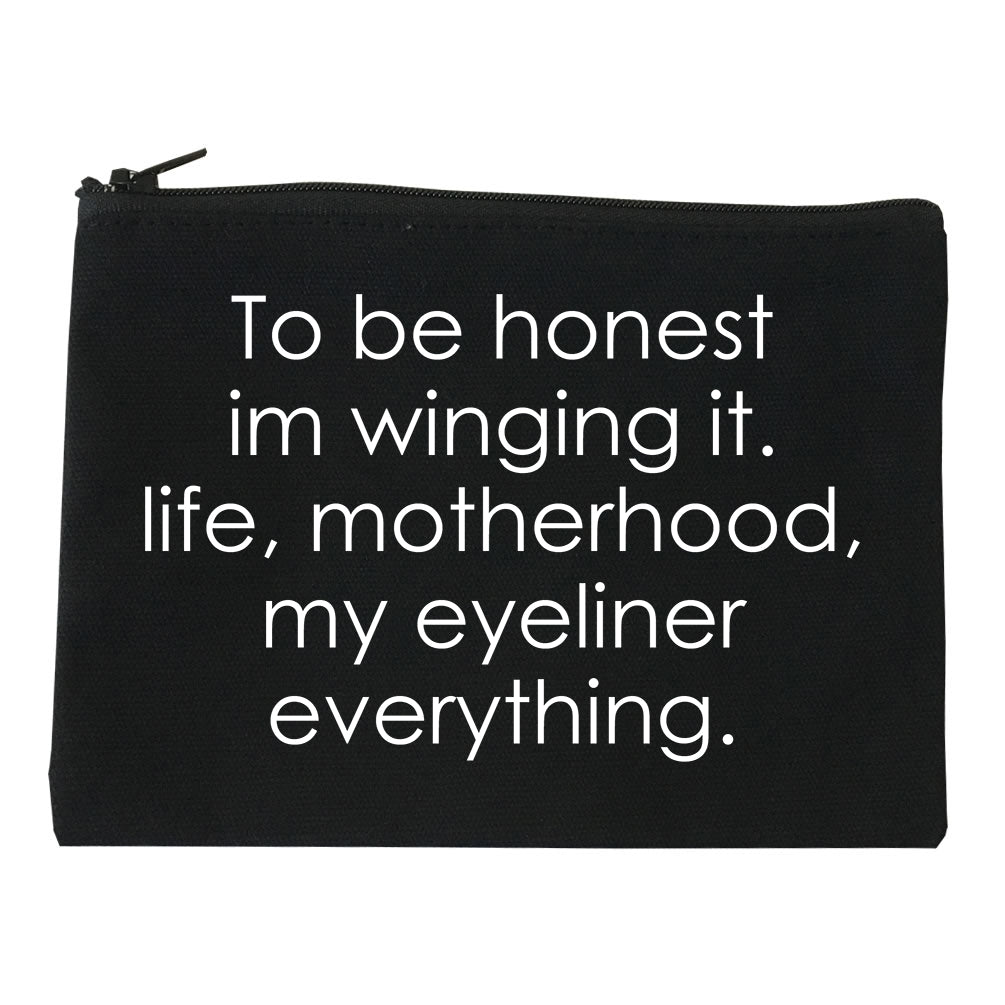 Im Winging It Eyeliner Everything Funny Makeup Bag Red