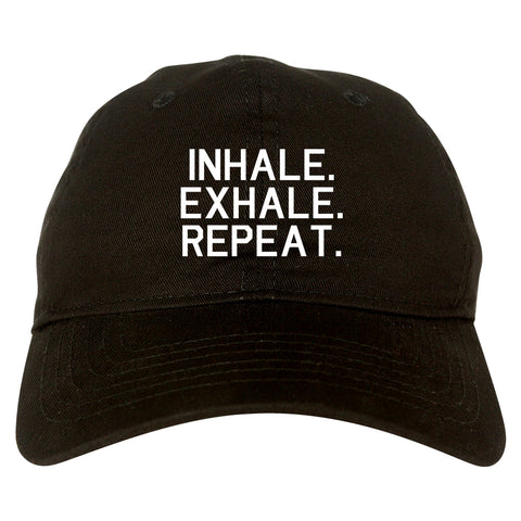 Inhale Exhale Repeat Yoga black dad hat