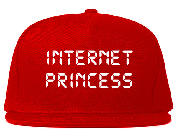 Internet Princess Wifi Red Snapback Hat