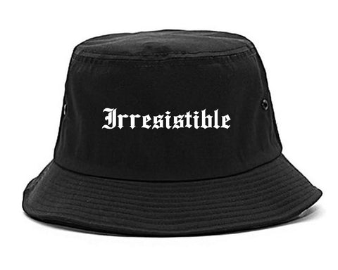 Irresistible Goth Graphic Bucket Hat Black