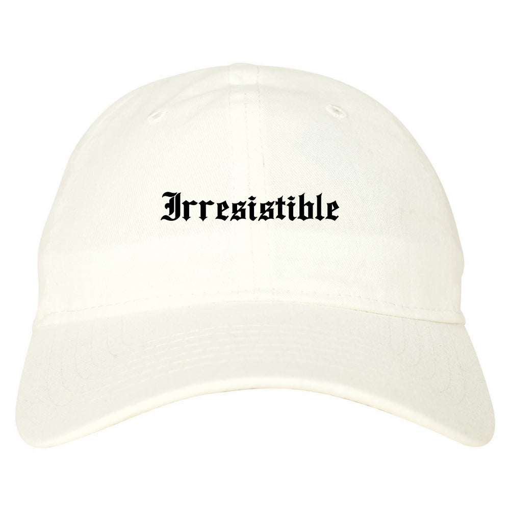 Irresistible Goth Graphic Dad Hat White