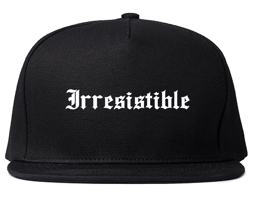 Irresistible Goth Graphic Snapback Hat Black