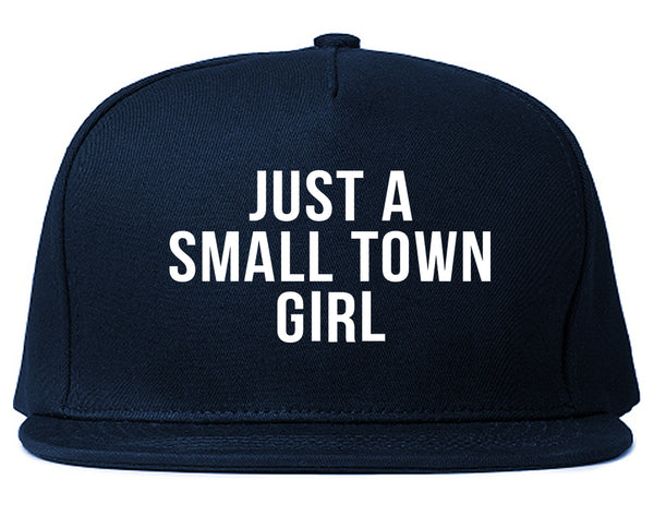 Just A Small Town Girl Country Snapback Hat Blue