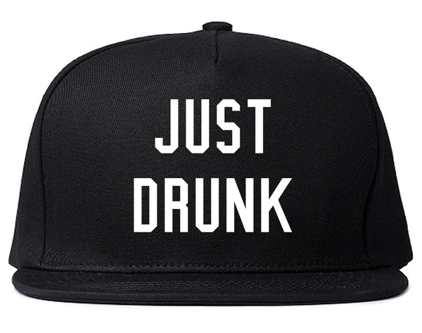 Just Drunk Bridal Party Black Snapback Hat