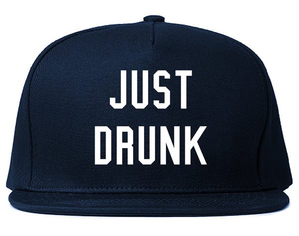 Just Drunk Bridal Party Blue Snapback Hat
