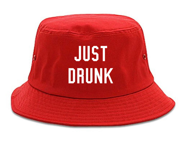 Just Drunk Bridal Party red Bucket Hat