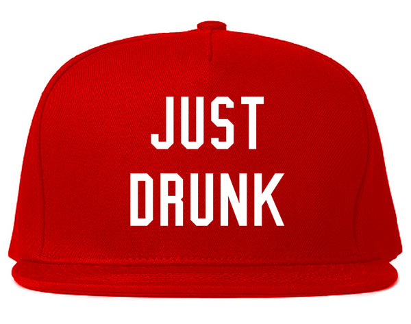 Just Drunk Bridal Party Red Snapback Hat
