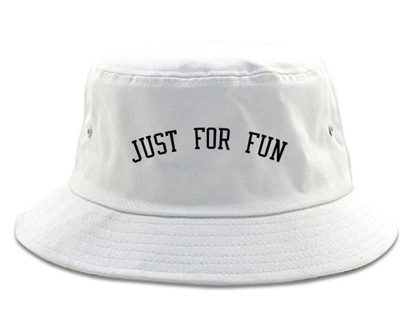 Just For Fun Bucket Hat White