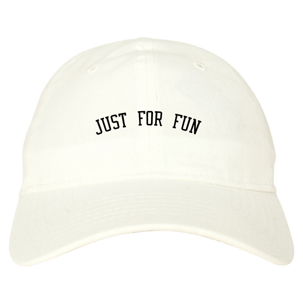 Just For Fun Dad Hat White