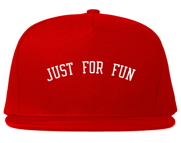 Just For Fun Snapback Hat Red