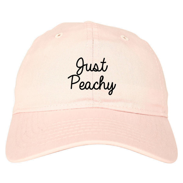 Just Peachy Script Pink Dad Hat