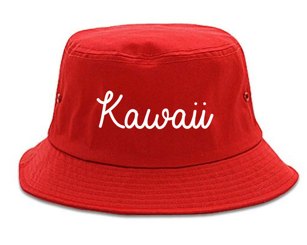 Kawaii Cute Script Chest red Bucket Hat