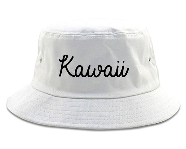 Kawaii Cute Script Chest white Bucket Hat