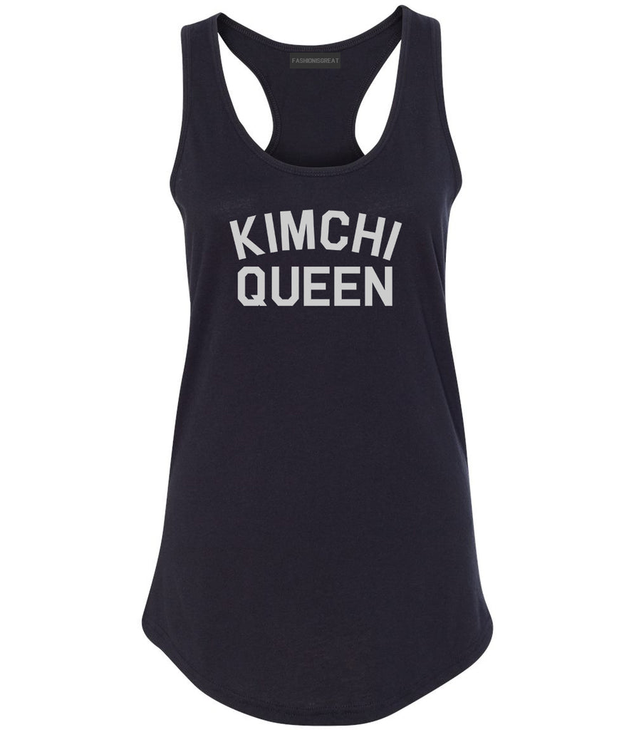 Kimchi Queen Food Black Womens Racerback Tank Top