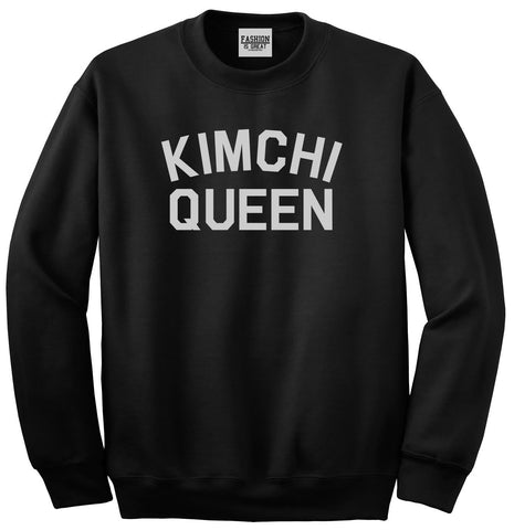 Kimchi Queen Food Black Womens Crewneck Sweatshirt