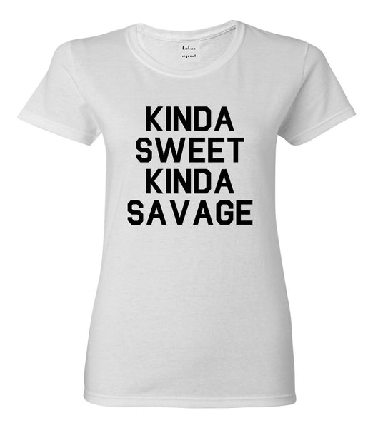 Kinda Sweet Kinda Savage White T-Shirt