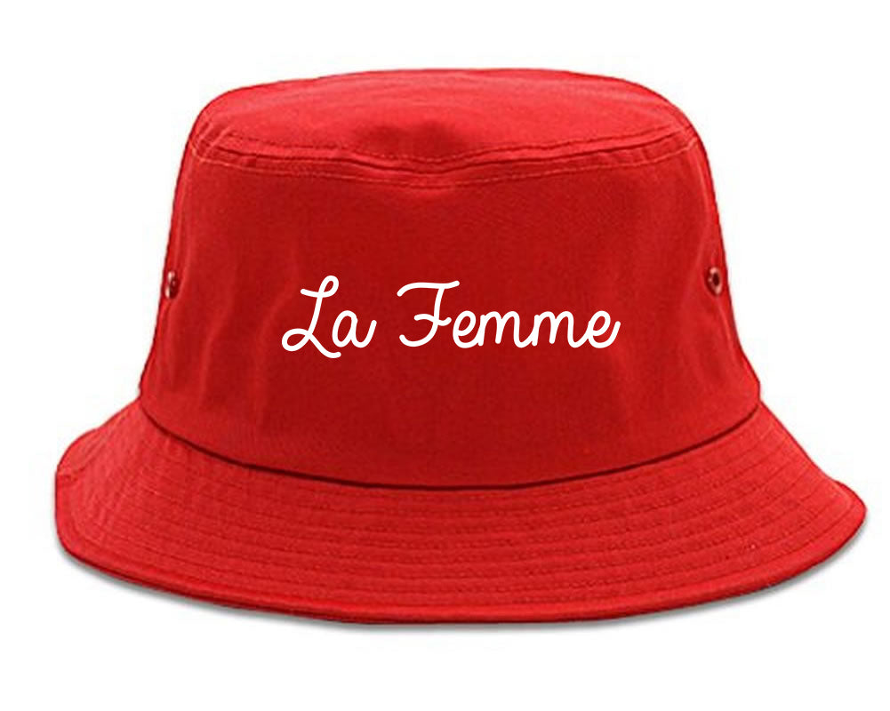 La Femme French Bucket Hat Red