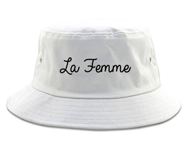 La Femme French Bucket Hat White
