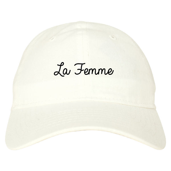 La Femme French Dad Hat White