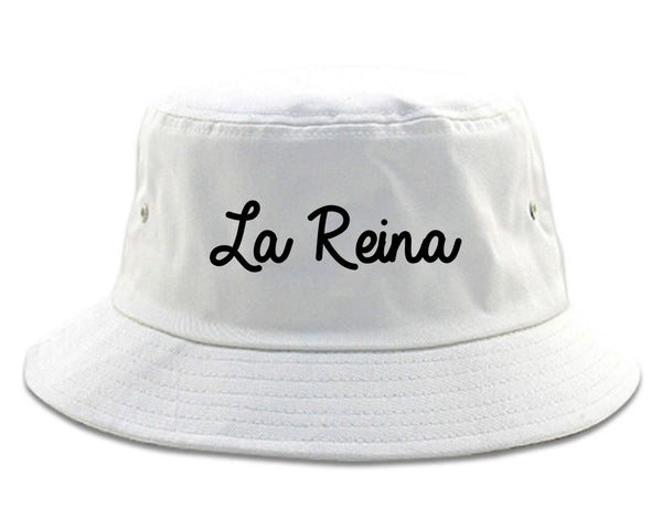 La Reina Spanish Queen Chest white Bucket Hat