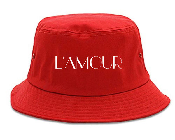 Lamour Love Bucket Hat Red
