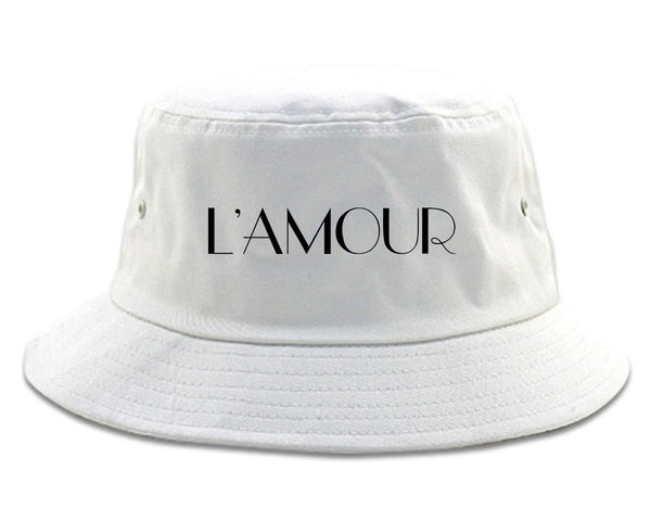 Lamour Love Bucket Hat White