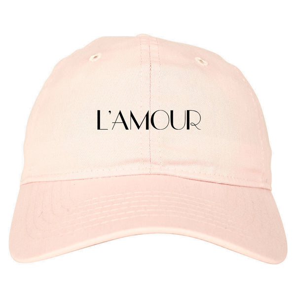Lamour Love Dad Hat Pink