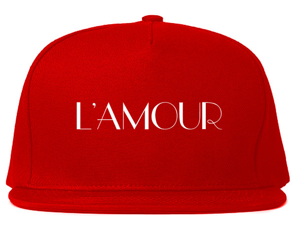 Lamour Love Snapback Hat Red