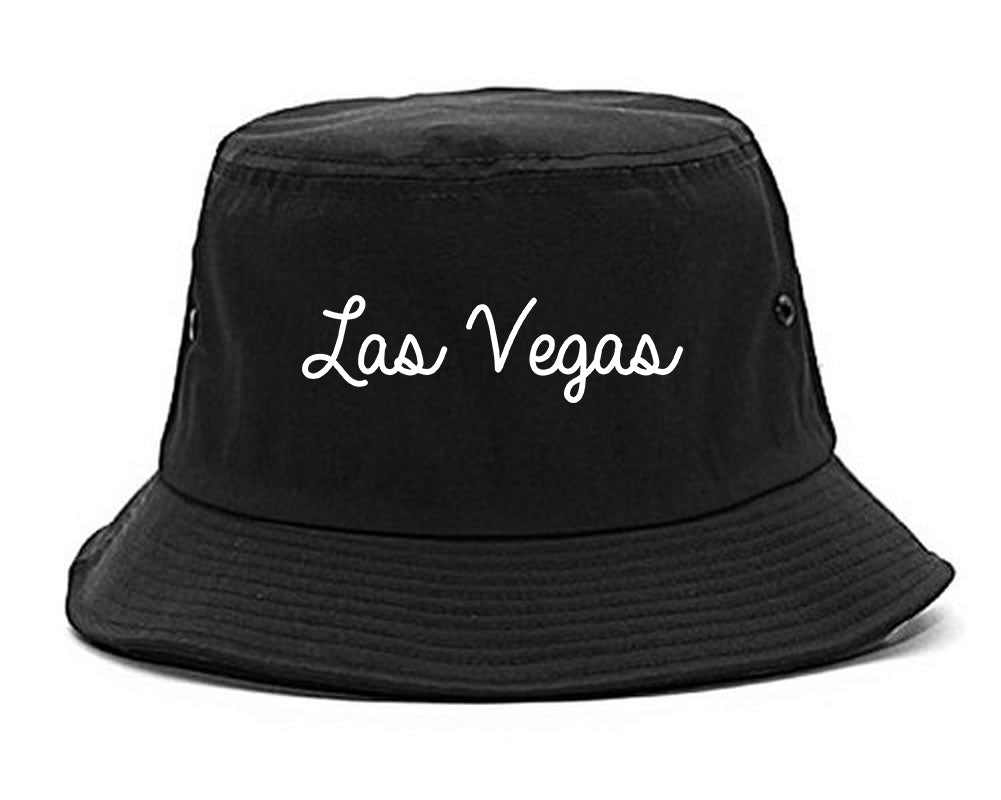Las Vegas Script Chest black Bucket Hat