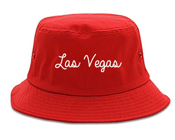 Las Vegas Script Chest red Bucket Hat