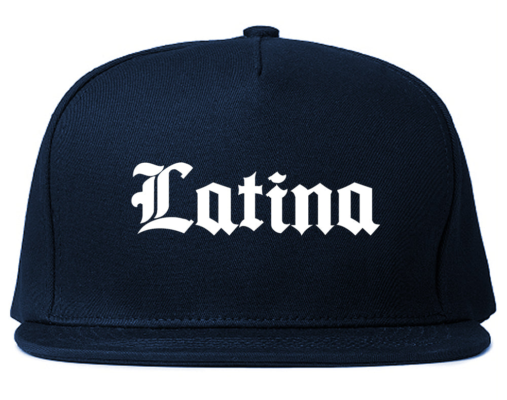 Latina Old English Spanish Blue Snapback Hat