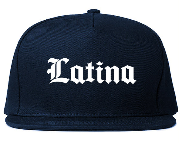 Latina Old English Spanish Blue Snapback Hat